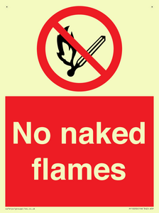 No naked flames
